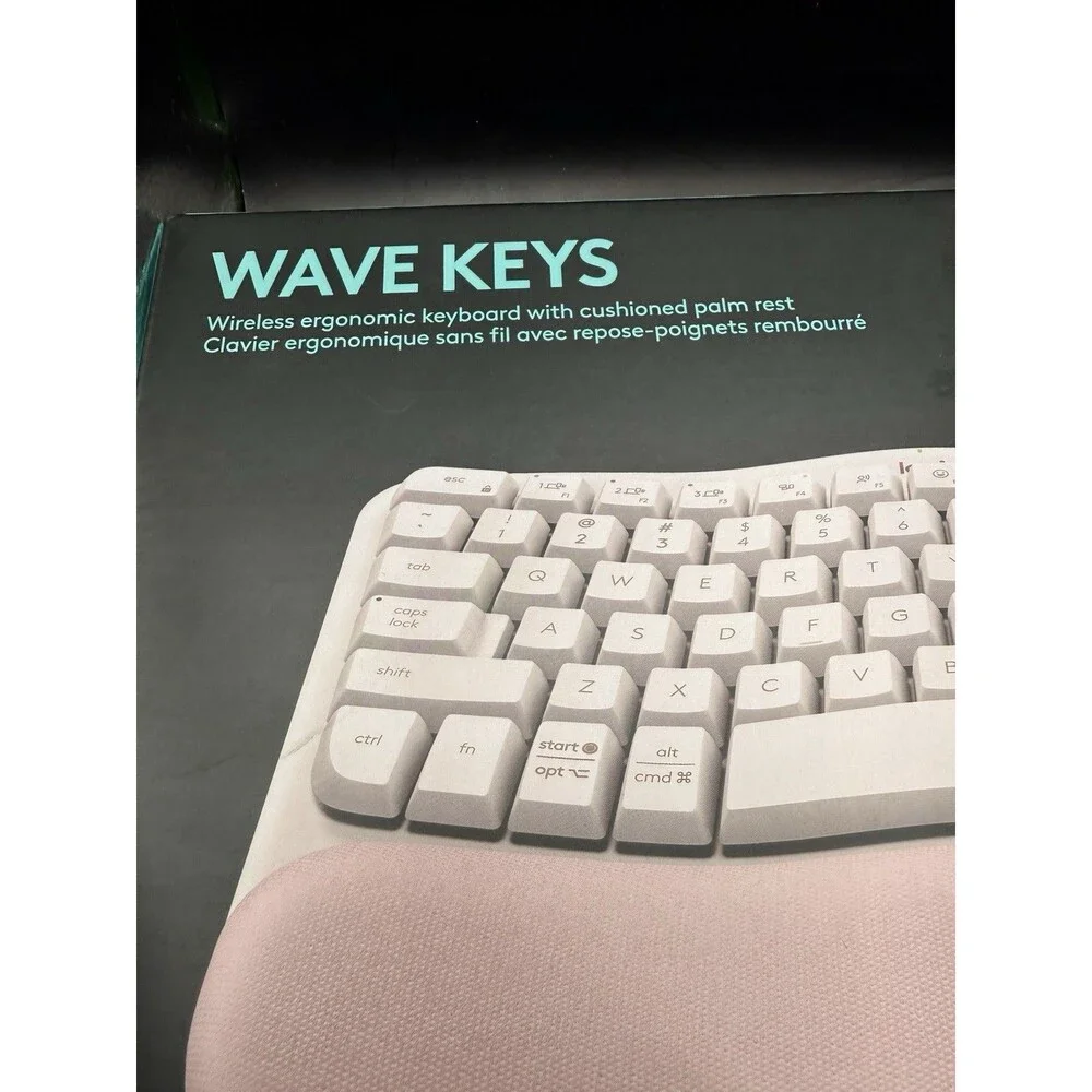 Logitech Wave Keys Wireless Ergonomic Keyboard - Rose